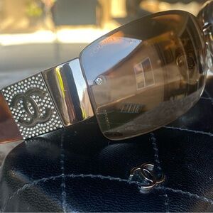 CHANEL Crystal Vintage Sunglasses